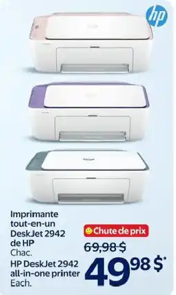 Walmart Hp deskjet 2942 all-in-one printer offer