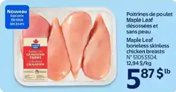 Walmart Maple Leaf boneless skinless chicken breasts offer