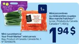 Walmart Your Fresh Market mini carrots offer