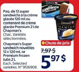 Walmart Chapman's super sandwich novelties offer