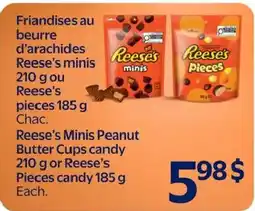 Walmart Reese's minis peanut butter cups candy or reese's pieces candy offer