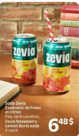 Walmart Zevia Strawberry Lemon Burst soda offer