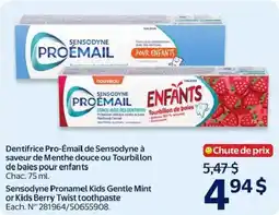 Walmart Sensodyne Pro-Email Kids Gentle Mint or Kids Berry Twist toothpaste offer