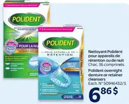 Walmart Polident overnight denture or retainer cleansers offer
