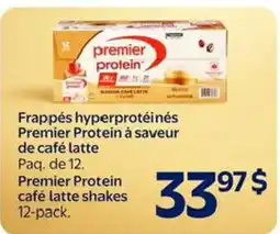 Walmart Premier Protein frappes hyperprotéinées à saveur de café latte offer