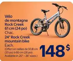 Walmart Rock Creek mountain bike offer