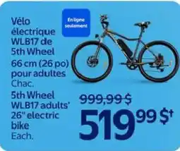 Walmart 5th Wheel adults' 26' electric bike offer