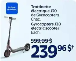 Walmart Gyrocopters J30 electric scooter offer