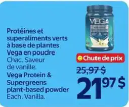 Walmart Vega Vega Protein & Supergreens plant-based powder offer