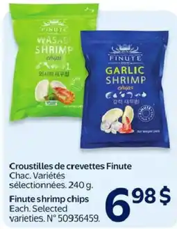 Walmart Finute shrimp chips offer