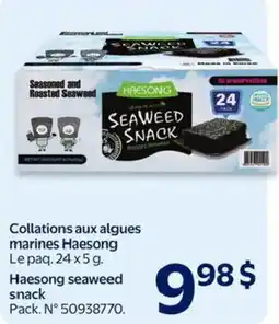 Walmart Haesong seaweed snack offer
