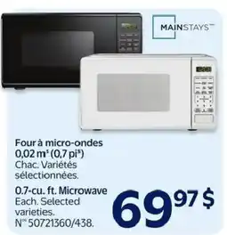 Walmart Mainstays microwave offer