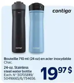 Walmart Contigo 24-oz. stainless steel water bottle offer
