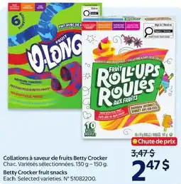 Walmart Betty Crocker fruit roll-ups offer