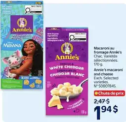 Walmart Annie's macaroni and cheese offer