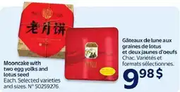 Walmart Mooncake with two egg yolks and lotus seed offer