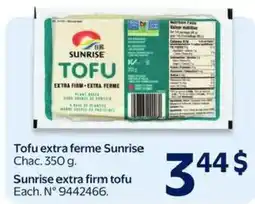 Walmart Sunrise tofu extra firm offer