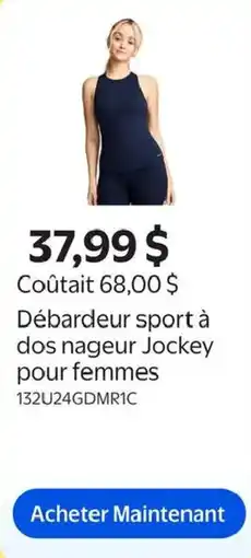 Walmart Jockey débardeur sport à dos nageur pour femmes offer