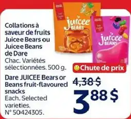 Walmart Dare Juicee Bears or Beans fruit-flavoured snacks offer