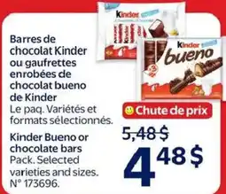 Walmart Kinder Bueno or chocolate bars offer