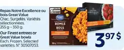 Walmart Great Value frozen bowls offer