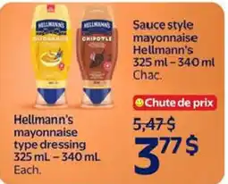 Walmart Hellmann's mayonnaise type dressing offer