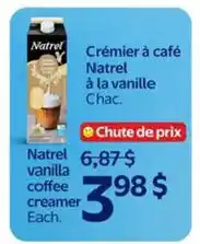 Walmart Natrel vanilla coffee creamer offer