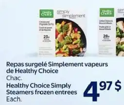 Walmart Healthy Choice Simply Steamers frozen entrees offer