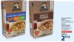 Walmart Quaker instant oatmeal offer