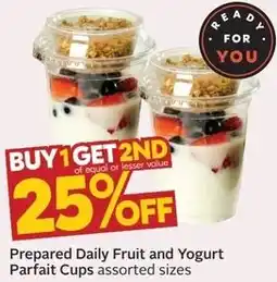 Sobeys Prepared Daily Fruit and Yogurt Parfait Cups offer