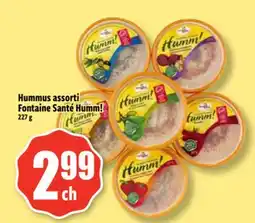 Bonanza Hummus assorti Fontaine Santé Humm! offer
