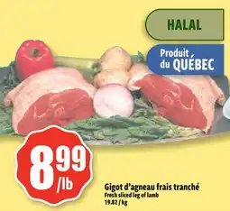 Bonanza Fresh Sliced Leg of Lamb offer