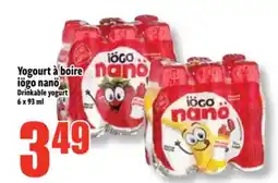 Bonanza Yogourt à boire iögo nano offer