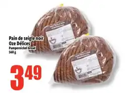Bonanza Oze Délices Pain de seigle noir offer