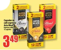 Bonanza Capsules de café espresso Asta Black offer
