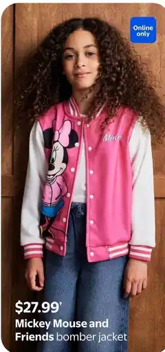 Walmart Mickey Mouse and Friends bomber jacket offer