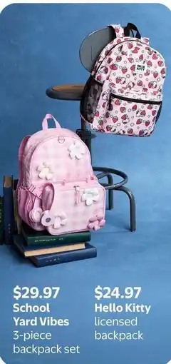 Walmart Hello Kitty licensed backpack offer