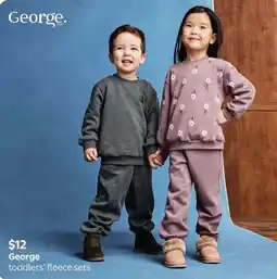 Walmart George toddlers' fleece sets offer