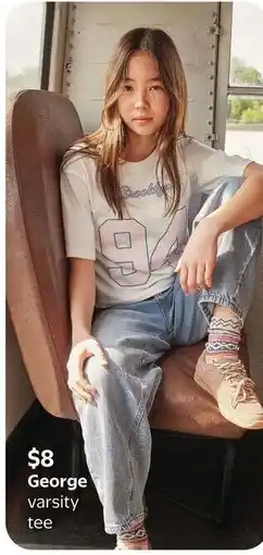 Walmart George varsity tee offer