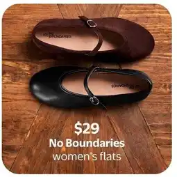 Walmart No Boundaries women's flats offer