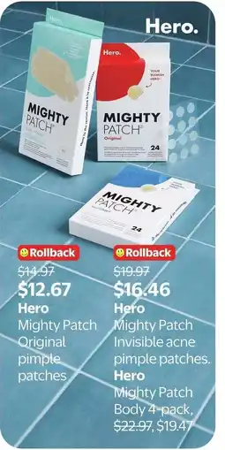 Walmart Hero mighty patch offer