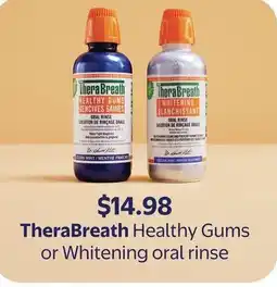 Walmart TheraBreath Healthy Gums or Whitening oral rinse offer