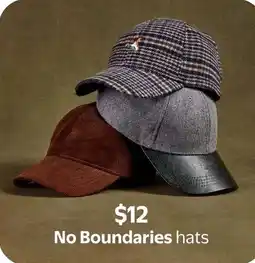 Walmart No Boundaries hats offer