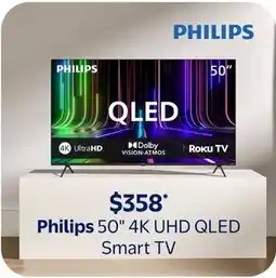 Walmart Philips 50" 4K UHD QLED Smart TV offer