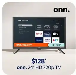 Walmart onn. 24" HD 720p TV offer