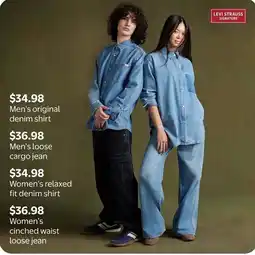 Walmart Levi Strauss Signature men's original denim shirt offer