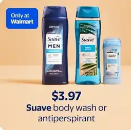 Walmart Suave body wash or antiperspirant offer