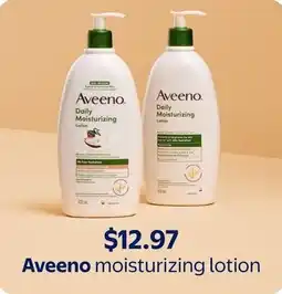 Walmart Aveeno moisturizing lotion offer