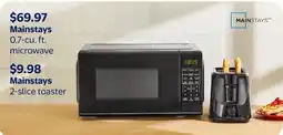 Walmart Mainstays 0.7-cu. ft. microwave offer