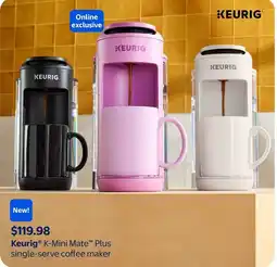 Walmart Keurig K-Mini Mate Plus single-serve coffee maker offer